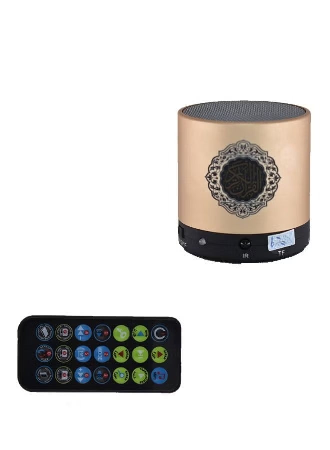Quran Speaker with Remote Control – Gold/Black – High-Quality…