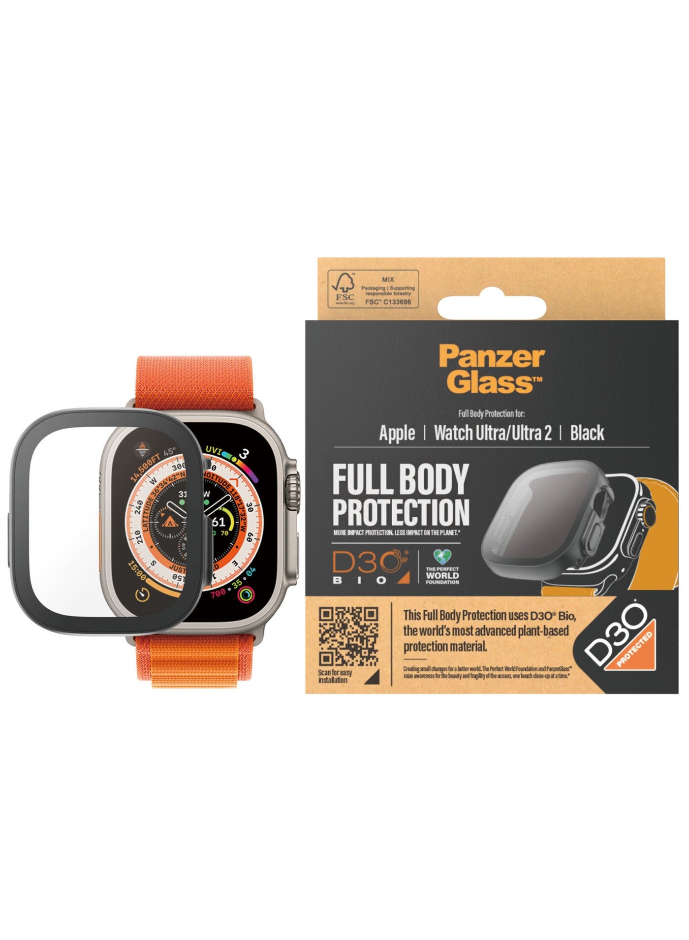 PanzerGlass™ Screen Protector for Apple Watch Ultra…