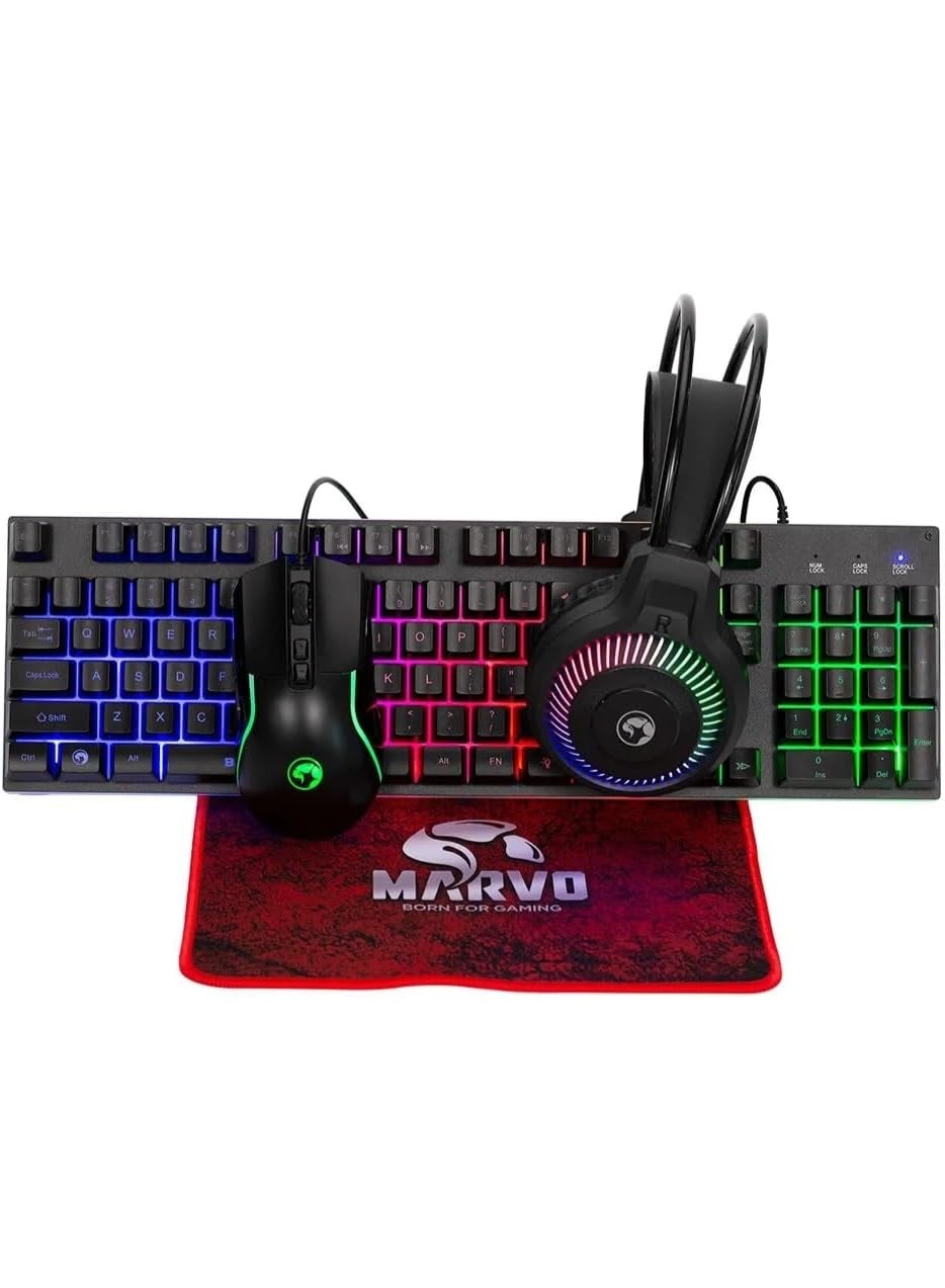 4-in-1 RGB Gaming Combo Kit | Full Gaming…