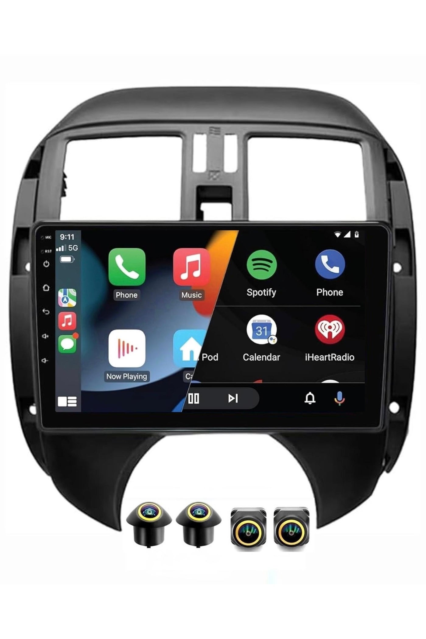 Compare Android Car Stereo for Nissan Sunny Versa 20082013 4GB RAM 64GB ROM Support Carplay, MLink WiFi BT, Radio GPS, 10 Inch IPS.QLED, Fast interface, Touch Screen with 360D Camera Included at KSA Price