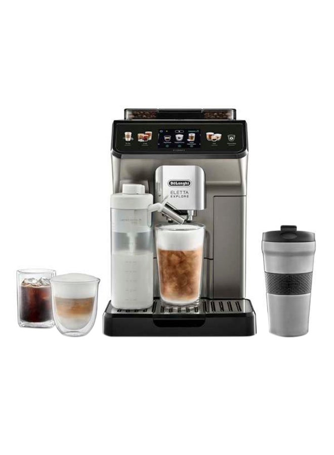 Compare Eletta Explore Cold Extraction Technology 1.8 L 1450 W ECAM450.86.T SilverBlack at KSA Price