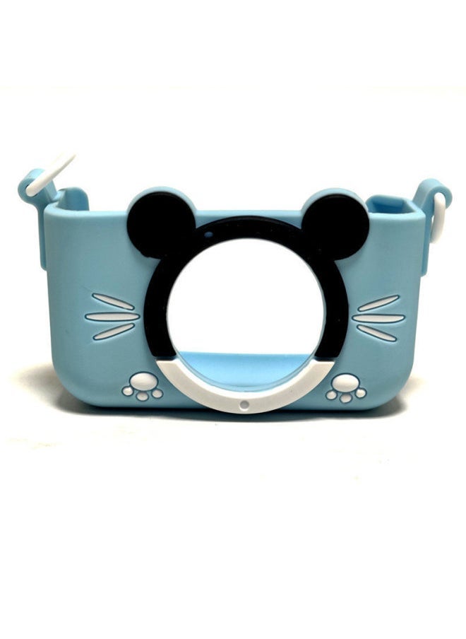 Compare Childrens Camera Cartoon Protective Case Small Camera Silicone Case Antifall With Lanyard Mini Photo Soft Rubber CaseColor:Blue little Bear Camera Case at KSA Price