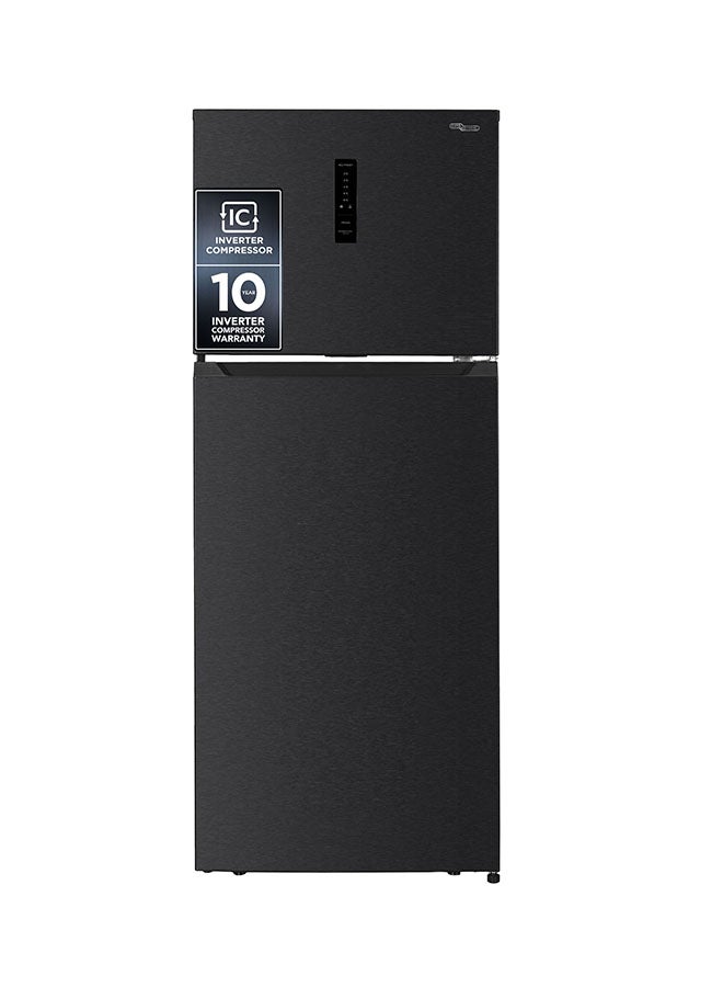 Compare 700L Gross & 528L Net Capacity Double Door Top Mount Refrigerator with Digital Control with Temperature Display, Total No Frost, Twist Ice Maker, Inverter Compressor SGR715IE Black Inox at KSA Price