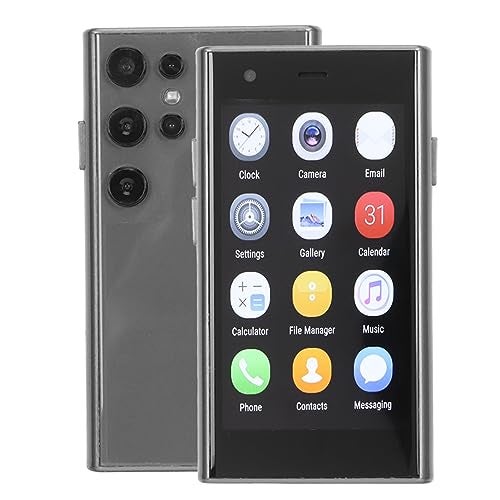 Compare Diyeeni S23 Pro Mini Smartphone 3.0 Inch 3D Glass, 2GB 16GB ROM, 2MP Rear Camera, 3G Pocket Cell Phone for 8.1, Dual Cameras, Backup Phone Black at KSA Price