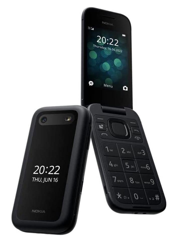 2660 Flip Dual Sim Feature Phone Black 48MB RAM…