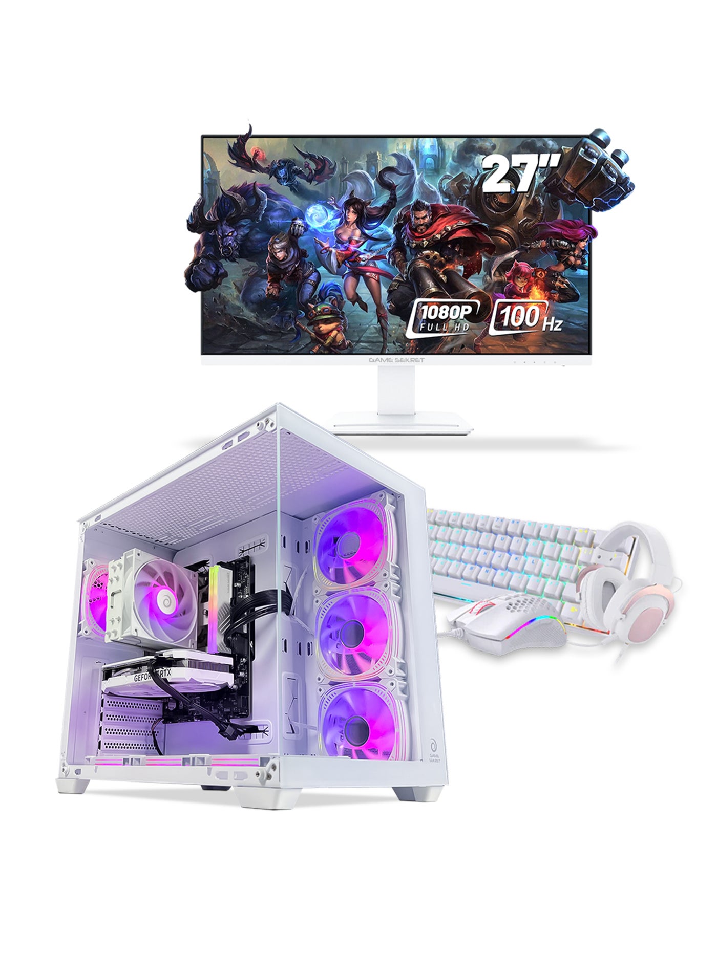 Pro Gaming PC Bundle - Intel Core i5-14400F…
