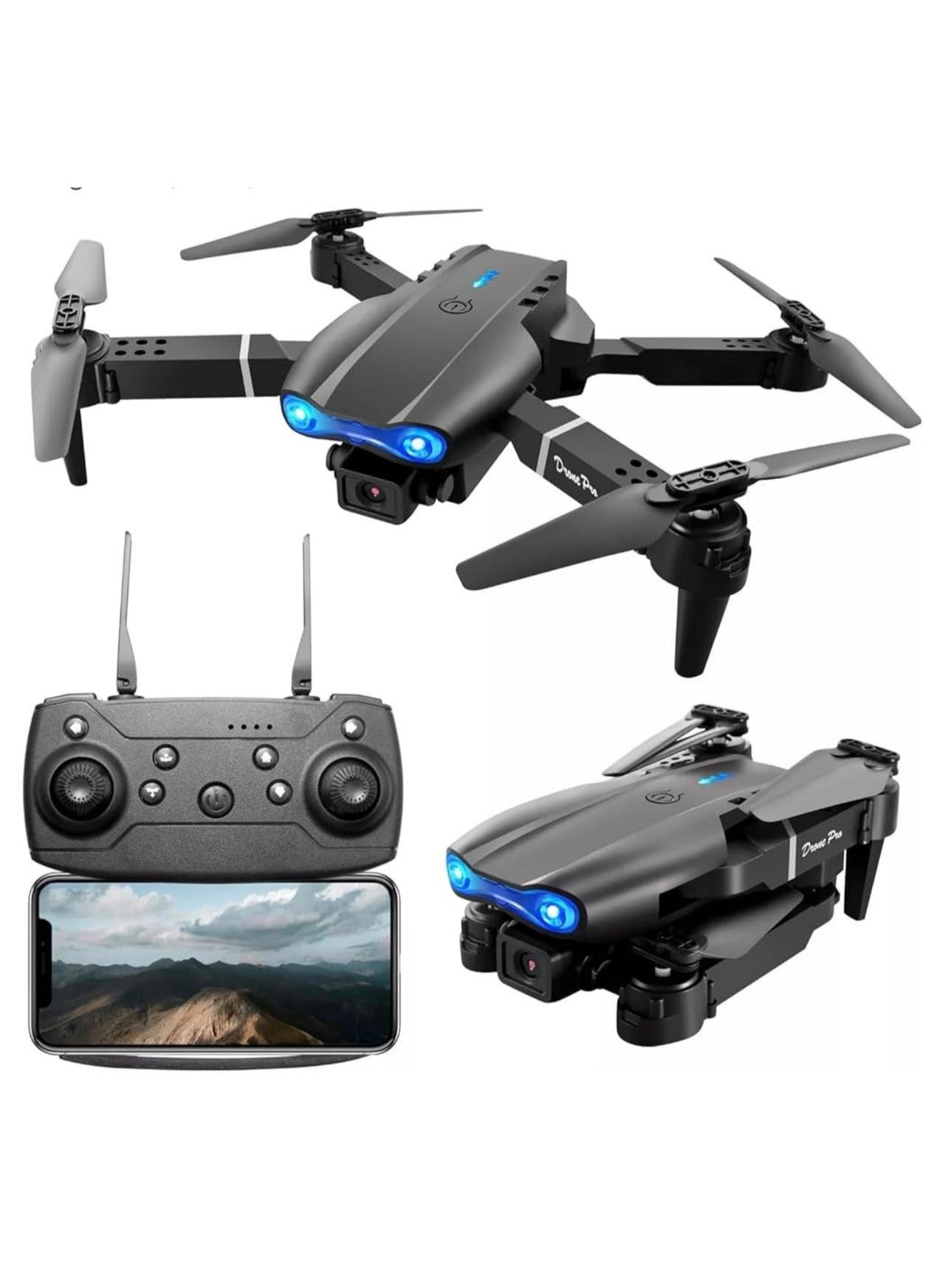Compare Foldable Drone with HD Camera & Storage Bag BLACK at KSA Price