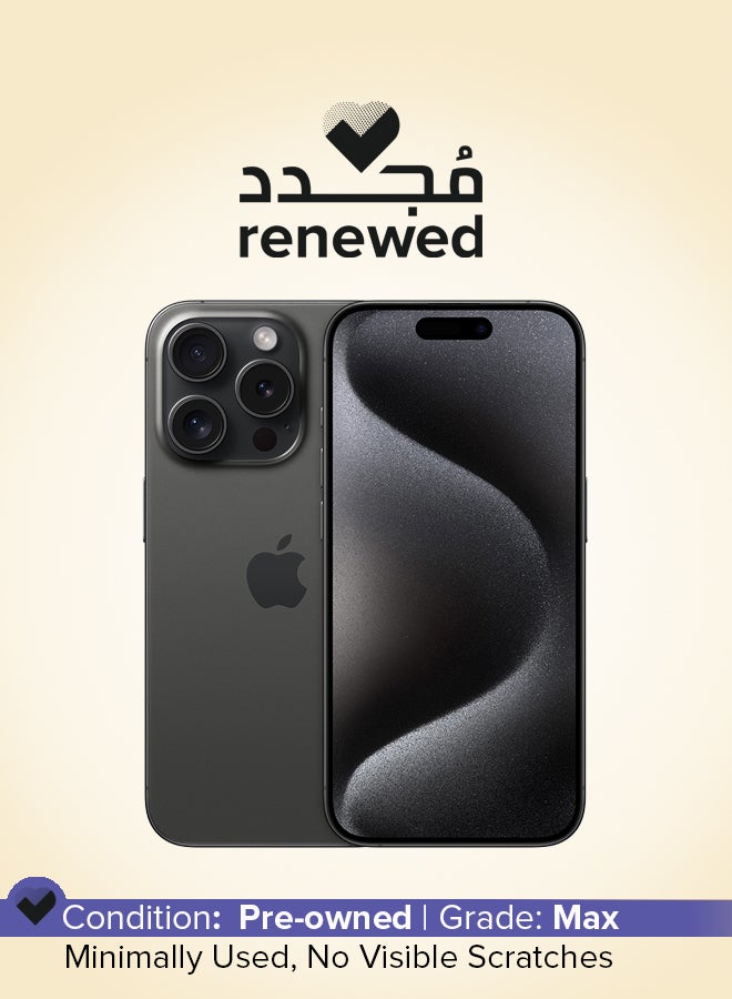Compare Renewed  iPhone 15 Pro 128GB Black Titanium 5G With Facetime  International Version at KSA Price