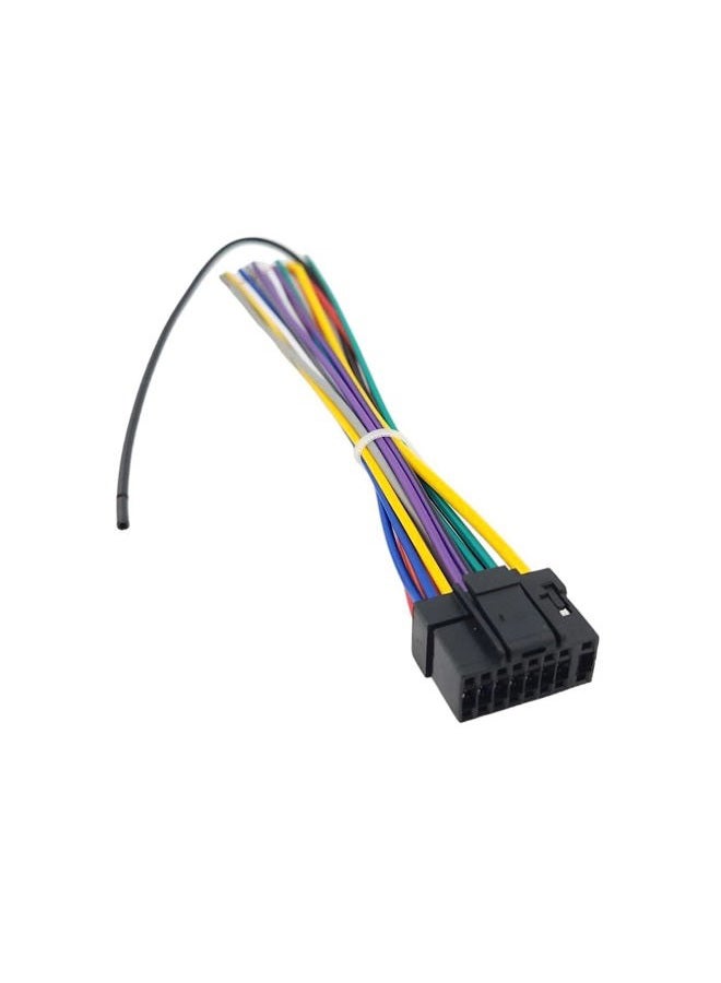 Compare Copper Wire Harness Replacement for Alpine Car Radios: CDA9847, CDA9851, CDA9853, ..., UTE73BT Includes Color Wiring Diagram at KSA Price