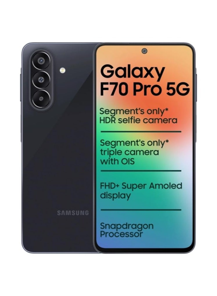 Samsung Galaxy F70 Pro 5G (Alpha Black, 128…