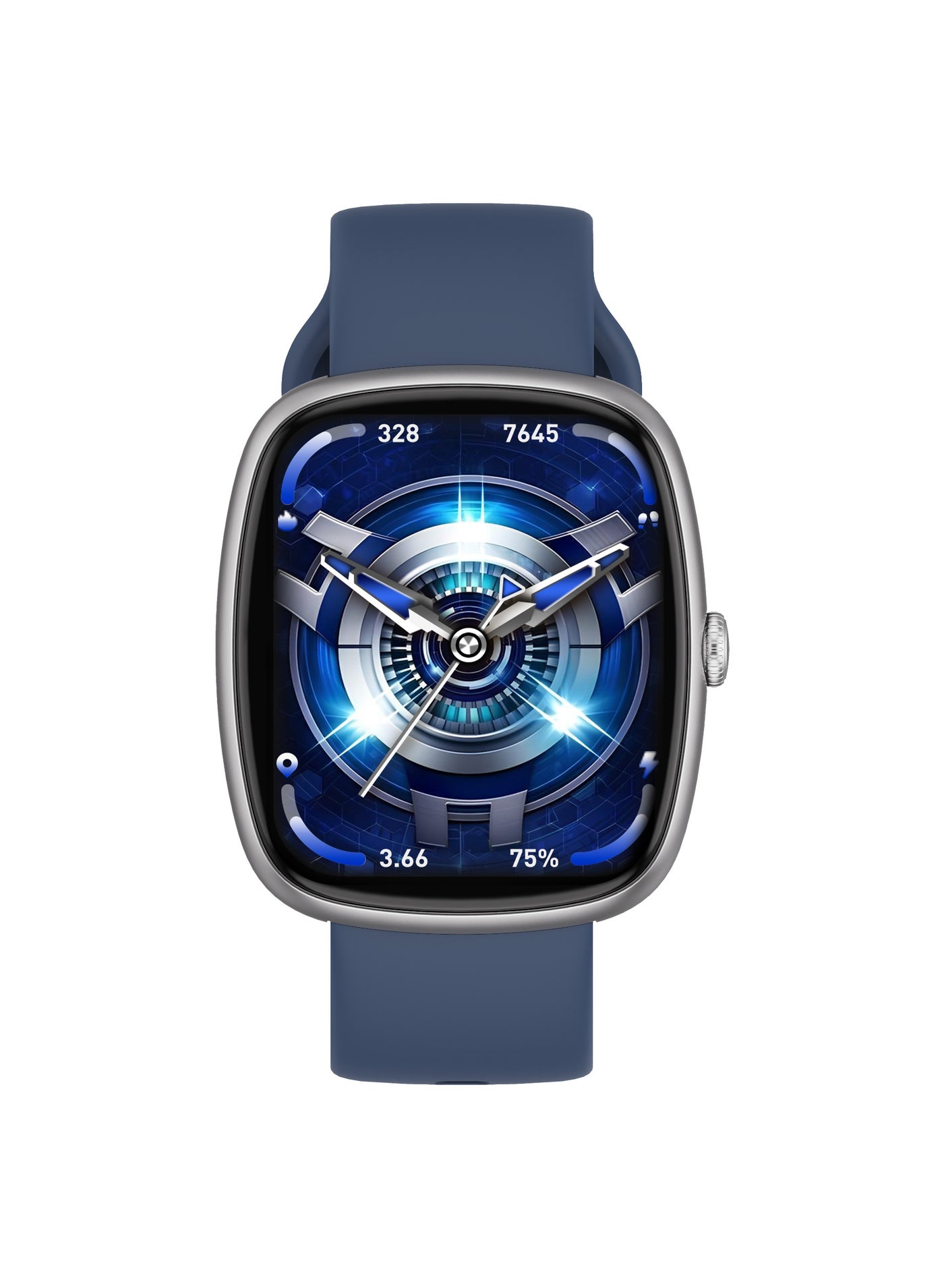 Compare Sport Smart Watch with 1.83 Display, IP67 Water Resistant, Multiple Sport Modes, Blood Oxygen Monitoring, Sleep Analysis, Up to 6 Days Working Time, Voice Assistant, Torch Light  Silver at KSA Price