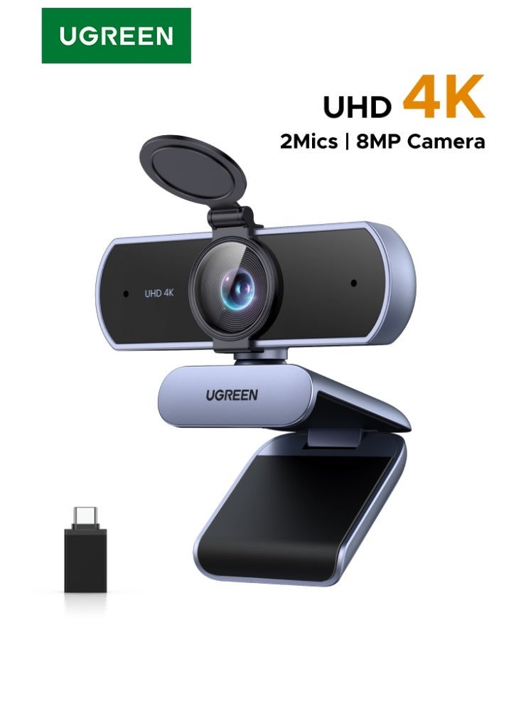4K Webcam with Microphone, Auto-Focus, USB Webcam…