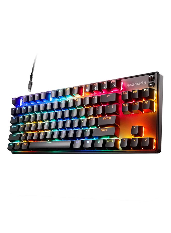 Compare APEX 9 TKL  Gaming Keyboard, Linear OptiPoint Optical Switches, 5 Custom Profiles, 100M Keypresses, Per Key RGB Illumination, US English, Black | 64847 at KSA Price