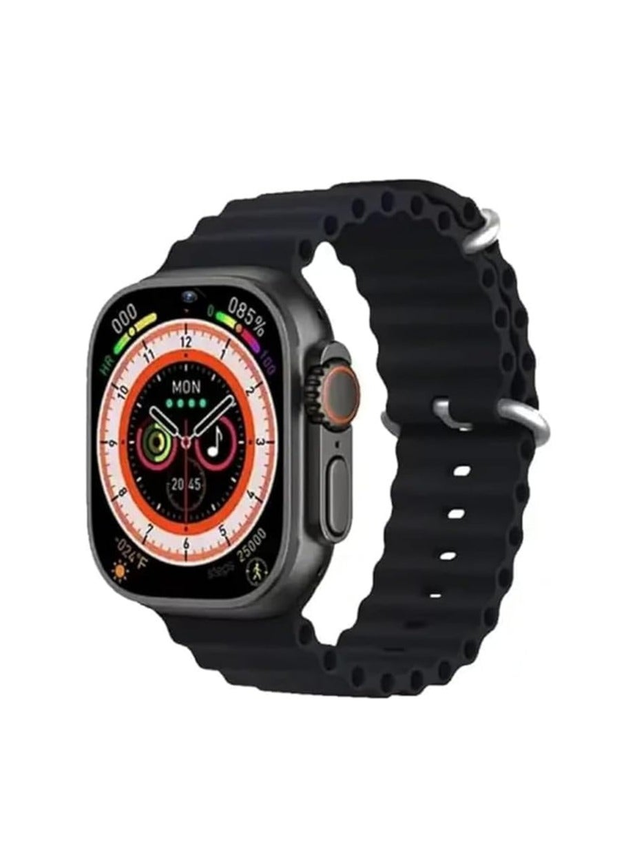 Compare 4G Ultra Smart Watch with 2.2 Inch HD Display & SIM Support – Three Strap Sets for Men | Advanced Features, Fitness Tracking & Bluetooth ConnectivityBlack at KSA Price