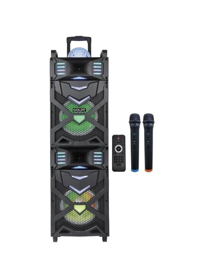 Rechargeable 10 Inch Double Trolly Speaker with…