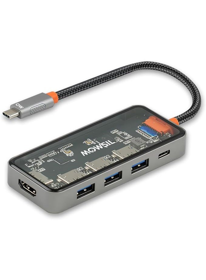 Compare Mowsil 5in1 USB C Hub Multiport Adapter, 4K@60Hz at KSA Price