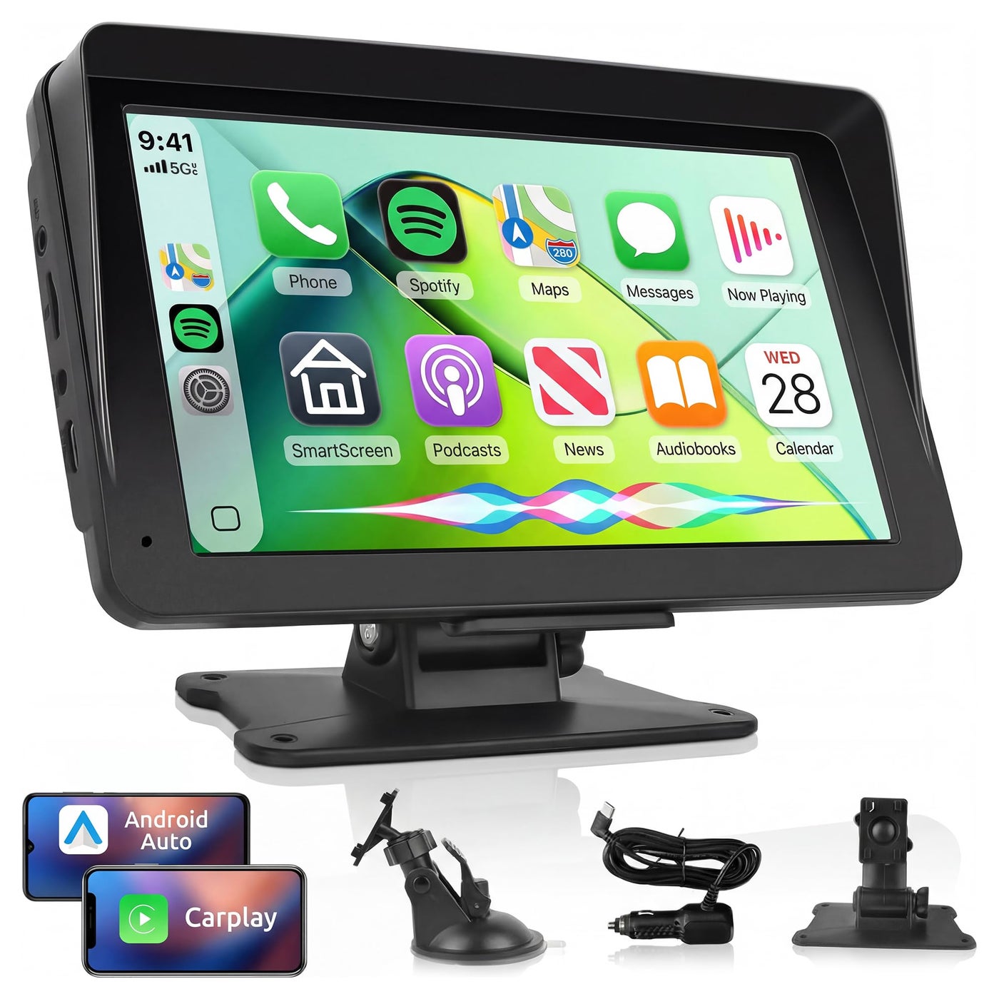 Compare Rimoody Wireless CarPlay Screen Portable Car Radio Android Auto at KSA Price