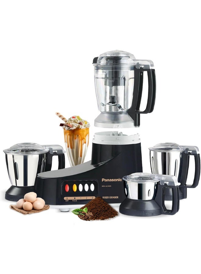 Compare 4Jar Mixer And Grinde 1000 W MXAC400 Black at KSA Price