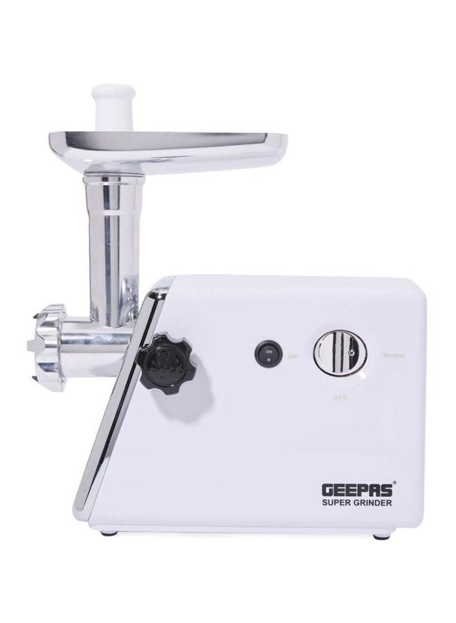 Compare Electric Meat Grinder with Reverse Function Metal Cutting Plates Stainless Steel Blade Meat Mincer Sausage Maker 1200 W GMG746 WhiteSilver at KSA Price