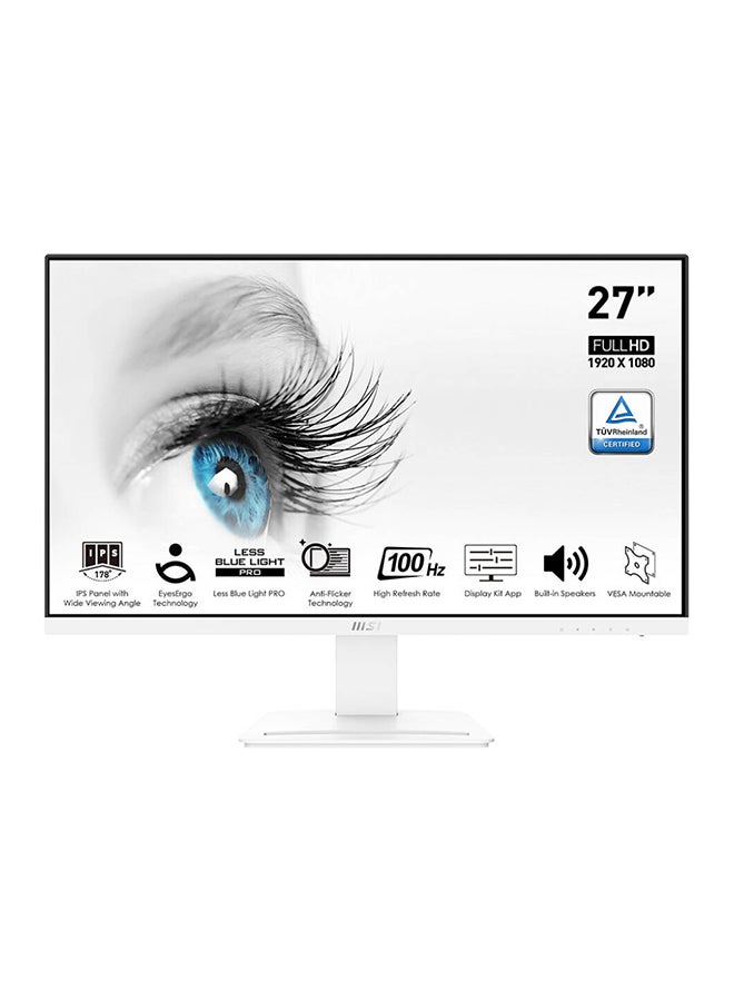 Compare Pro MP273AW Business Productivity Monitors, 27 FHD IPS Display, 100Hz Refresh Rate, 1ms MPRT Response Time, EyesErgo Technology, 16.7m Display Colors | MP273AW White at KSA Price
