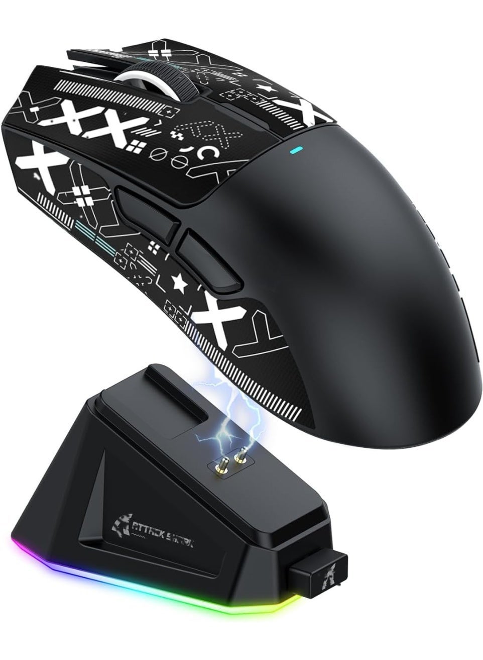 Compare X11 Gaming Mouse with Magnetic Charging Dock, PixArt PAW3311 Gaming Sensor, BT2.4G WirelessWired Gaming Mouse, 22000 DPI, Office Mice Gamer Mice for Win11XboxPSMac Black at KSA Price