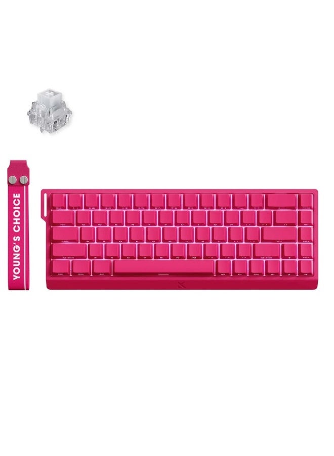 Compare Ace 68 Hall Effect Magnetic Switch Gaming Keyboard – Ice Rhino Magnetic Switch, 68Key 65% Layout, HotSwappable, Wired USBC, 8kHz Polling, RGB Backlit, Adjustable Actuation, Macro Programmable, Aluminum Plate, Rose Red | MCAce6828 at KSA Price