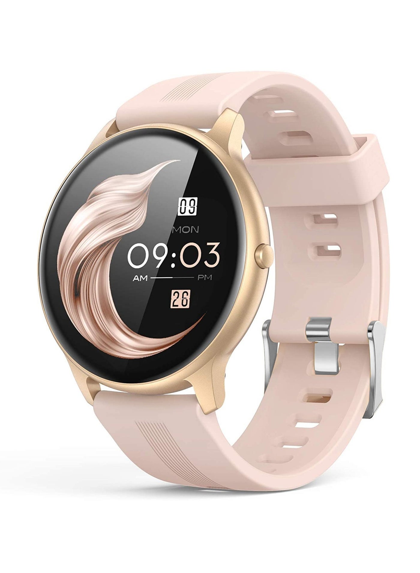 Compare Smart Watch for Women Smartwatch for Android and iOS Phones IP68 Waterproof Activity Tracker with Full Touch Color Screen Heart Rate Monitor Pedometer Sleep Monitor Rose Gold LW11 at KSA Price