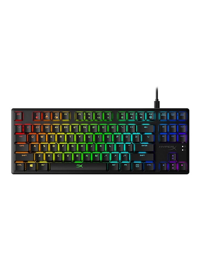 Compare Alloy Origins PBT Hx Gaming Keyboard, Durable PBT Keycaps, FullSize Design, 100% AntiGhosting, Radiant RGB Lighting, Red Linear Switch, ENG Layout, USB 2.0, Black | 639N3AA#A2N at KSA Price
