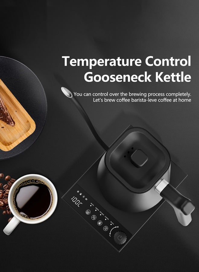 Compare Electric Gooseneck Kettle,Pour Over Kettle for Coffee Tea Brewing, Electric Temperature Control Coffee Kettle,1000W, Matte Black at KSA Price
