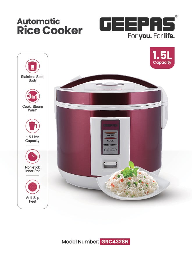Multifunctional Automatic Rice Cooker with Stainless…