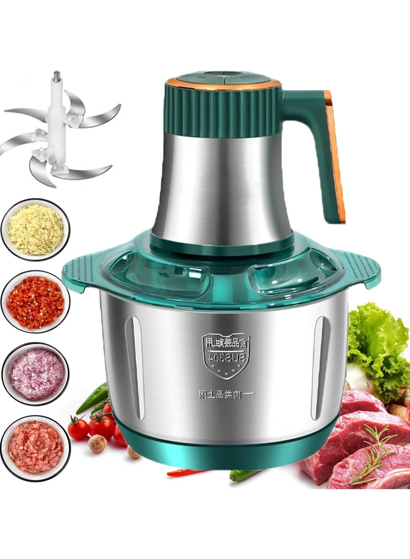 Electric Vegetable Chopper - Stainless Steel Electric…