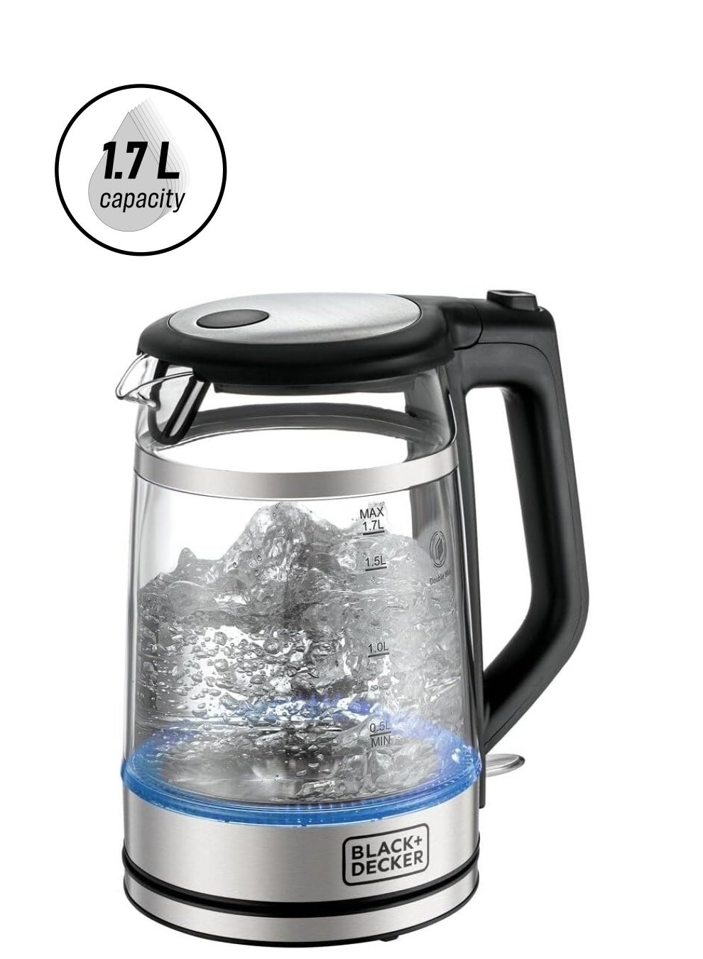 Glass Kettle, Heating, Double Wall Wrap Protection,…