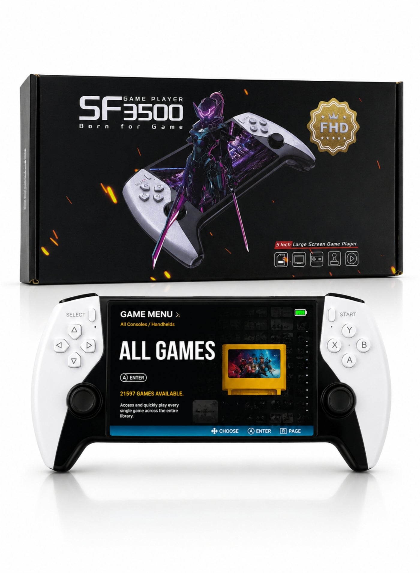 SF3500 Handheld Game Console 5 Inch IPS Screen…