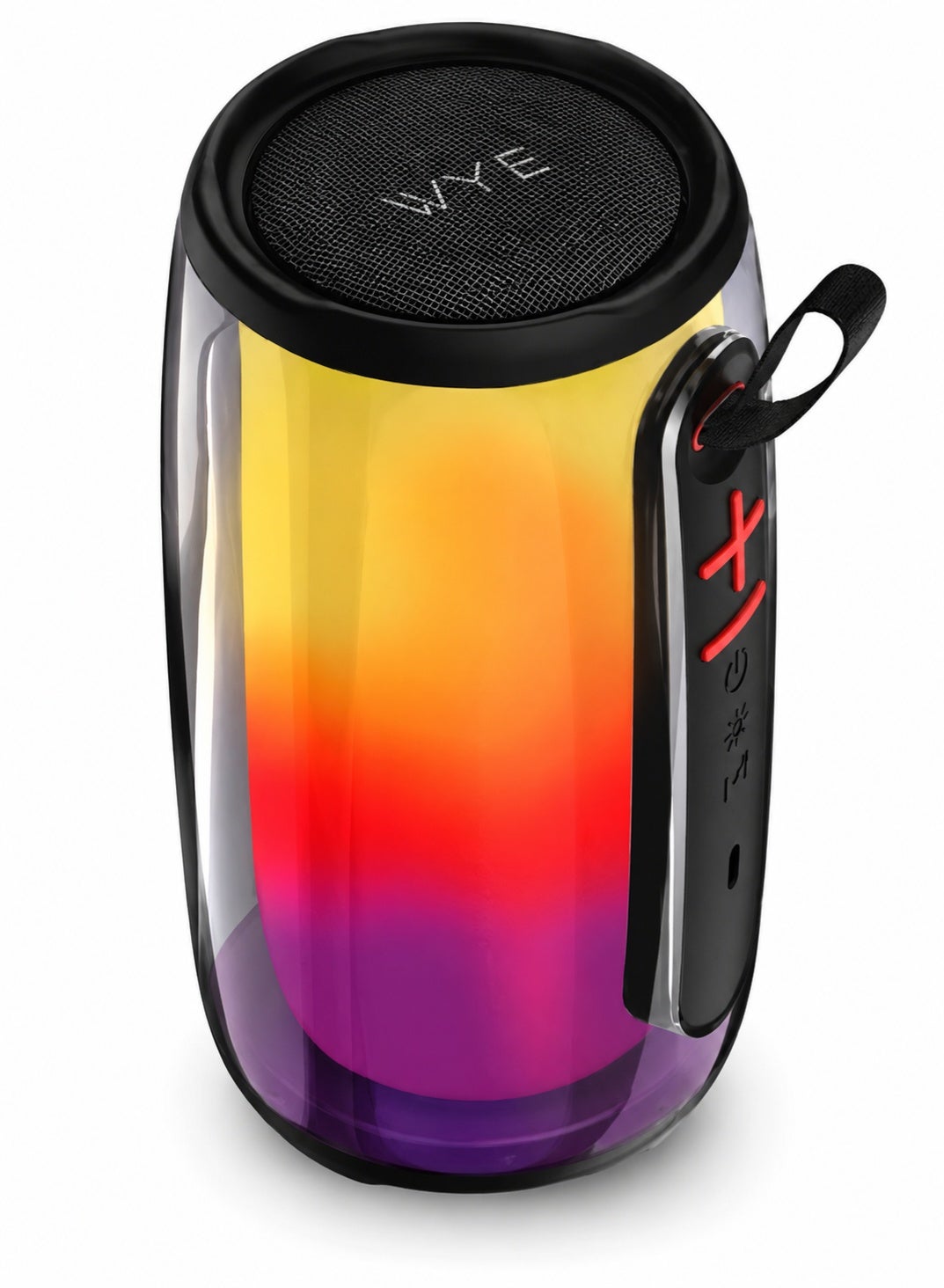 Compare Portable Wireless Bluetooth Speaker with 10W Powerful Sound, 360 Degree RGB Lighting, 14 Light Modes, TWS Pairing, USBC, TF Card, AUX, FM Radio, and Built In Microphone, Black at KSA Price