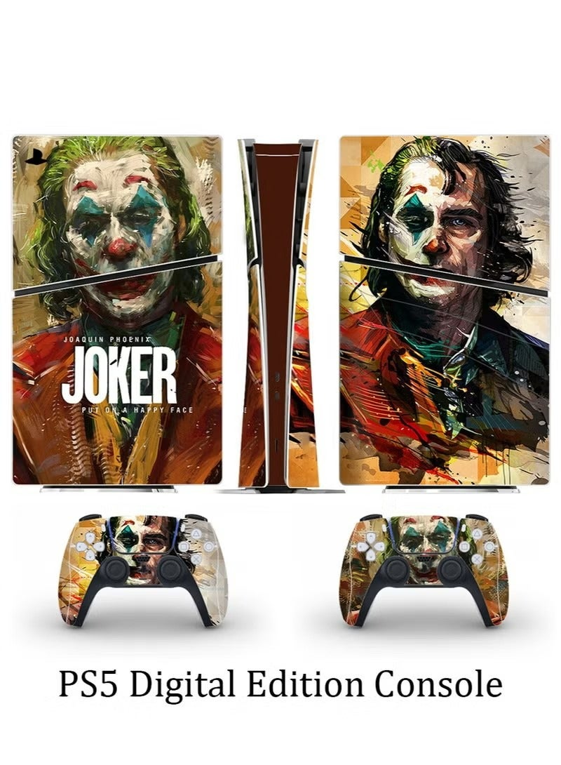 Compare PS5 Slim Digital Edition Console Sticker, Sony PS5 Slim Console Controller Skins Set, Skin Wrap Decal Sticker PS5 Slim Digital Edition Console, Protective Film Sticker for Clown, Vinyl Cover Sticker at KSA Price