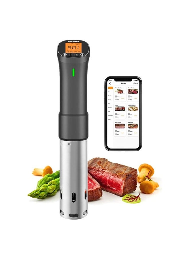 Compare INKBIRD Sous Vide Machine ISV200W Wifi Immersion Circulator Precision Culinary Cooker with Smartphone Control, Stainless Steel Design, Accurate Timer, 1000W Fast Heating for Perfect Meal Results at KSA Price