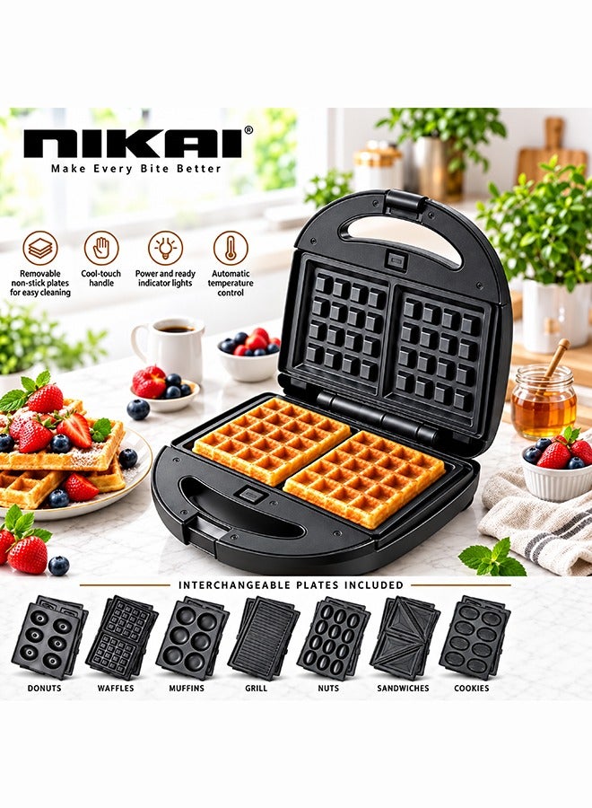 7 In 1 Sandwich And Multi Snack Maker,…