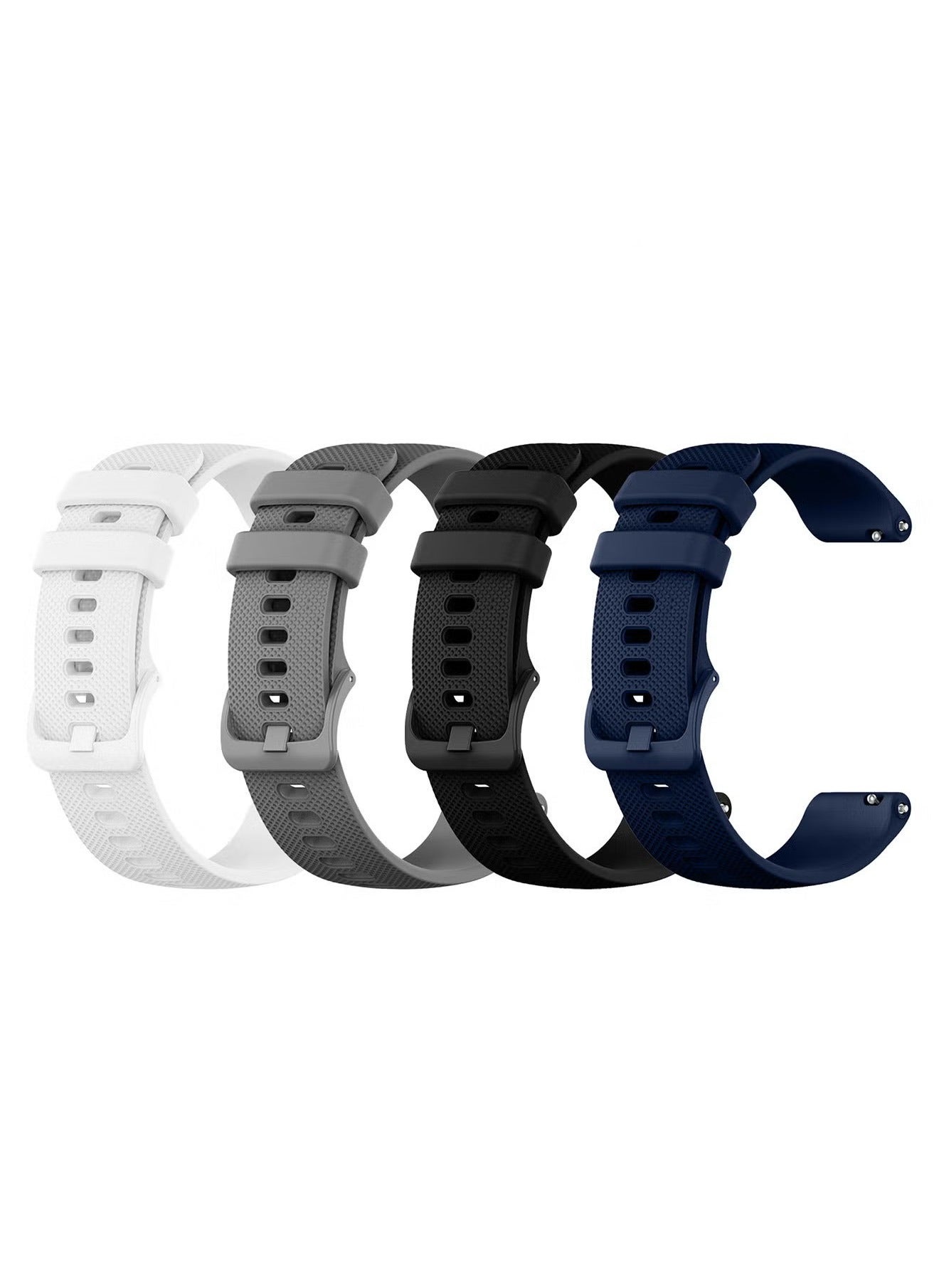 (For All Smartwatches 22mm) 4Packs, 22mm Silicone…