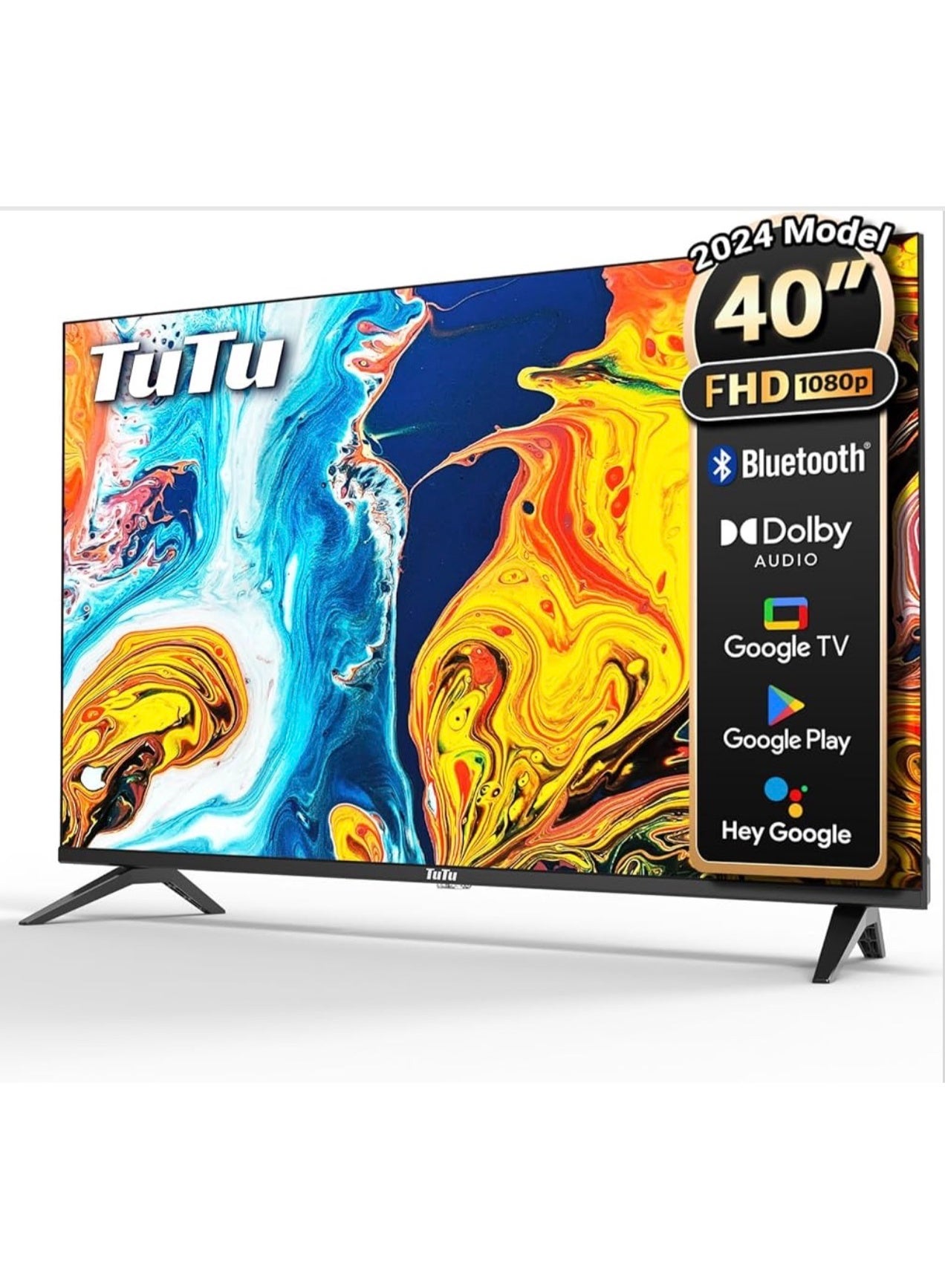 Compare 40InchFHD Smart TV, Built in receiver, Google TV with Builtin Chromecast & Google Assistance, HandsFree Voice Control, Dolby Audio, HDR10 & Micro Dimming Technology, Edgeless Design. G40QF Black at KSA Price