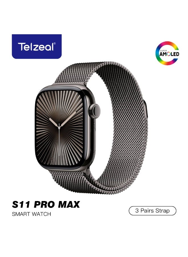 Telzeal S11 Pro Max Smart Watch with Real…