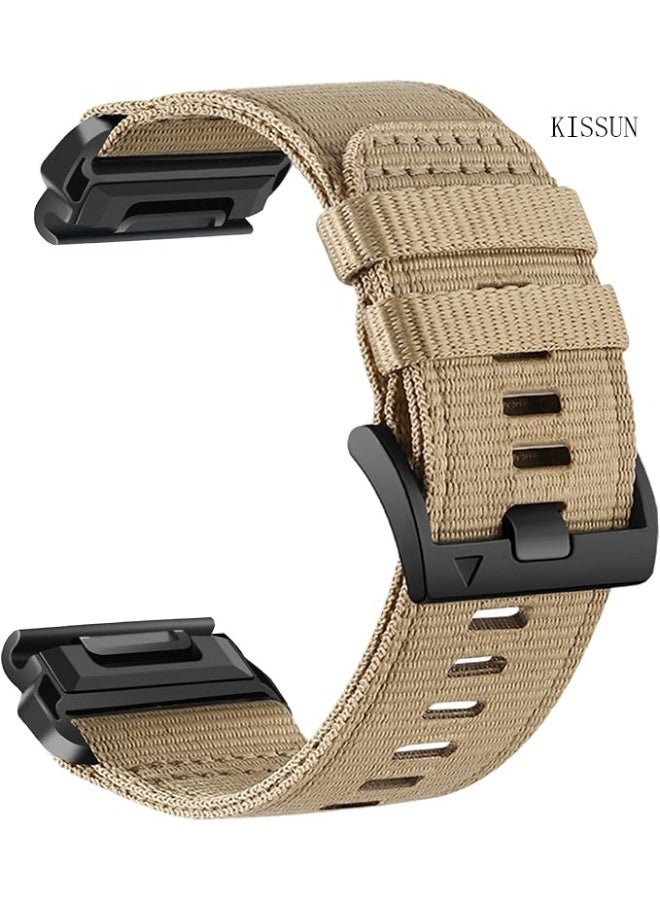 Compare Rugged Nylon Watch Bands for Garmin Fenix 7X  Fenix 6X  Fenix 5XEnduro 2, Quick Fit 26mm Adjustable Woven Nylon Sports Wrist Strap with Stainless Steel Clasp for Tactix 7 Pro, epix Pro 51mm at KSA Price