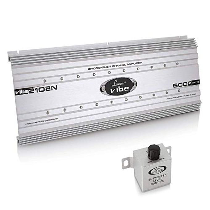 Compare 2 Channel Car Stereo Amplifier 6,000 Watt Dual Channel Bridgeable WSubwoofer Bass Control, High Power Mosfet, Rca Inputs, Led Indicators Vibe2102N at KSA Price