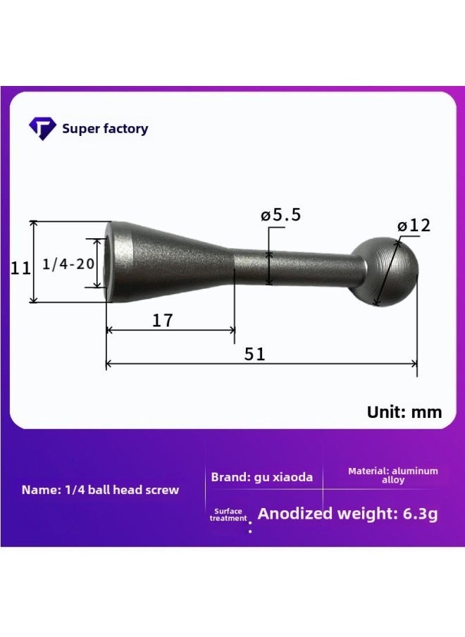 Aluminum Alloy Ball Head 25mm To 17mm Double Ball…