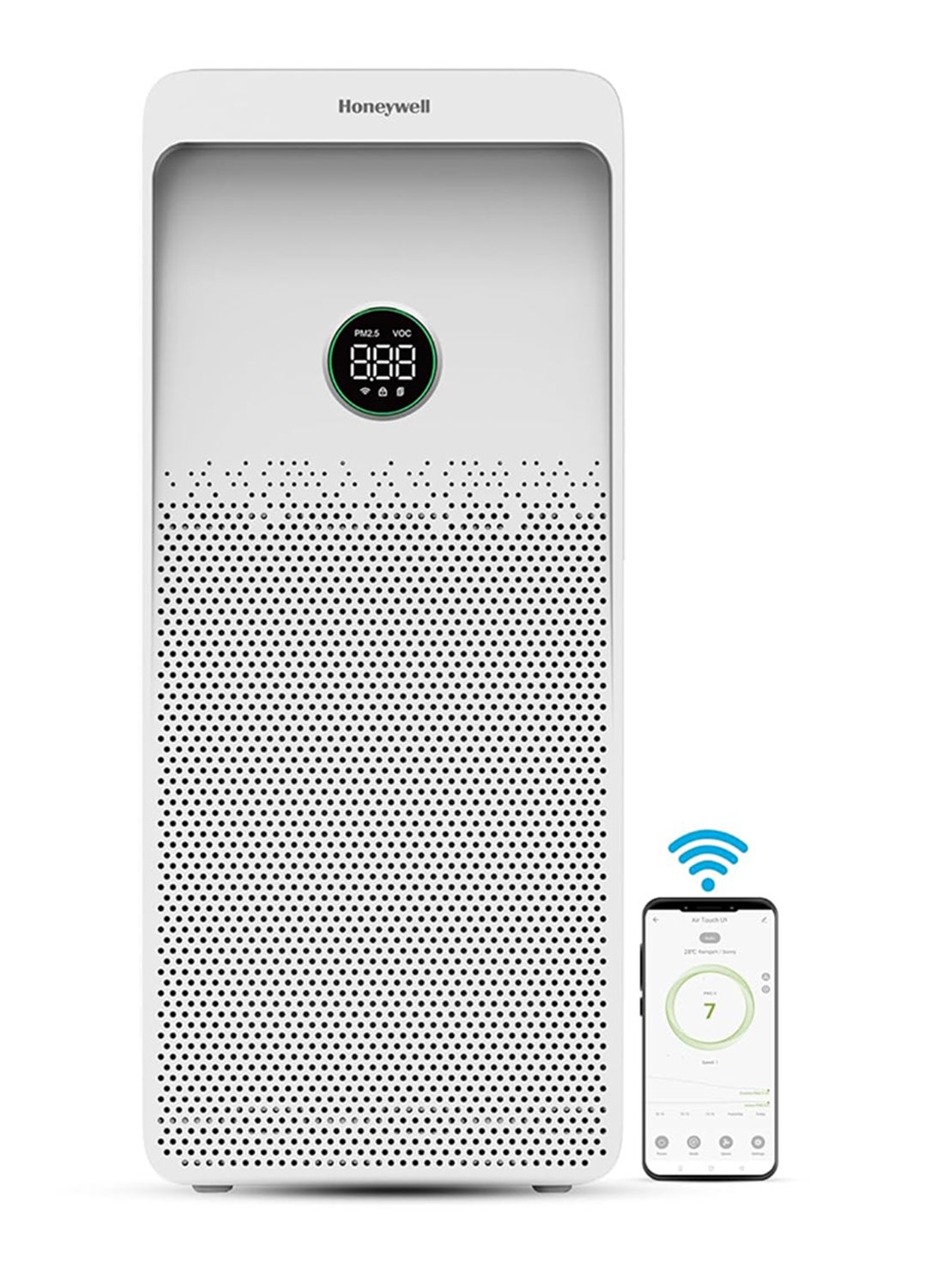 Compare Air Purifier For Home, 4 Stage Filtration,Covers 100m², PM2.5 Level Display,UV,WIFI & Alexa, H13 HEPA Filter,removes 99.99% Pollutants, Air TouchU1 Air Touch U1 White at KSA Price