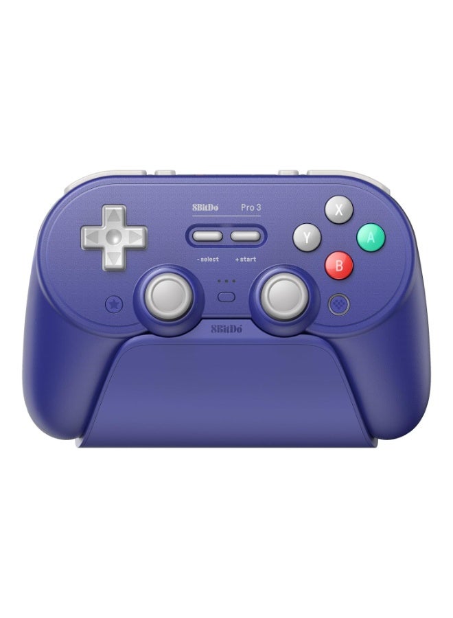 Compare 8BitDo Pro 3 Bluetooth Controller for SwitchSwitch 2 – TMR Joysticks, Swappable ABXY Buttons, Pro Back Buttons, Charging Dock, Hall Effect Triggers, for Windows, Apple, SteamOS, Android  Purple at KSA Price
