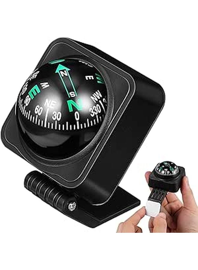 Mini Car Dashboard Compass Ball Adjustable Direction…