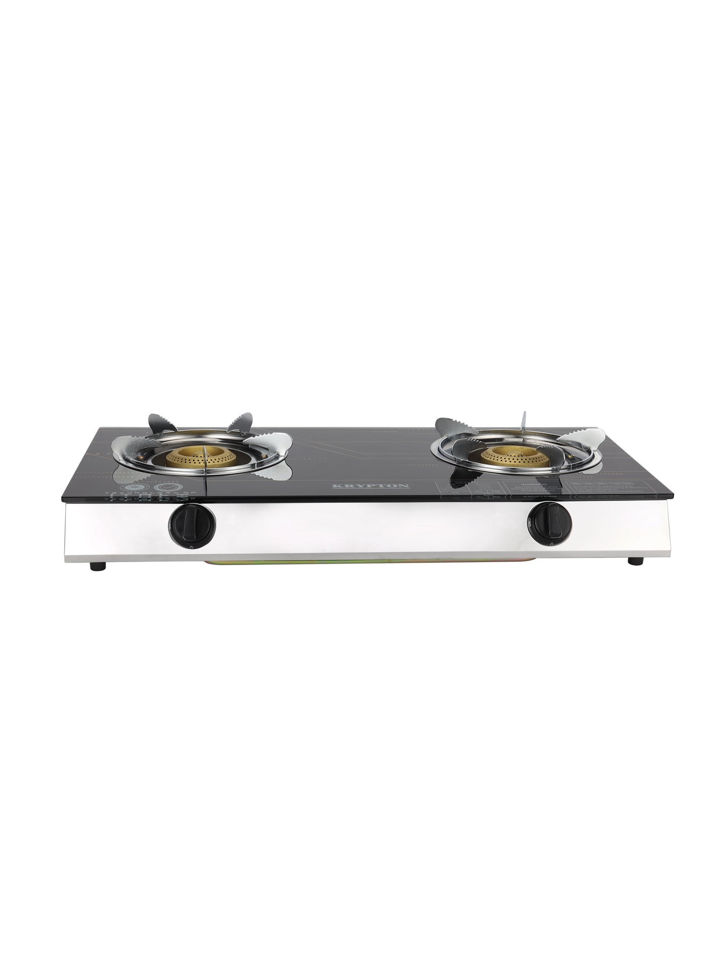 Double-burner Gas Burner with Tempered Glass |Auto-Ignition…