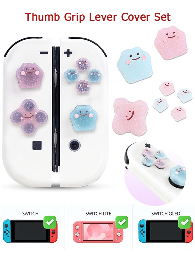 Compare 7 Piece Thumb Grip Stick Cover  Cross DPad Button Caps Thumb Grips Set  for Nintendo Switch Thumb Grips  Cute Cartoon Design  Kawaii 3D Silicone Joystick Caps Joycon Controller Button Covers  Compatible with Nintendo SwitchSwitch OLED  Cute 3D Soft Silicone ABXY Buttons Sticker Joystick Cover Caps  Cleart PinkClear Blue at KSA Price