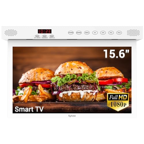 SYLVOX Kitchen TV,15.6 inch Under Cabinet TV, Televison…