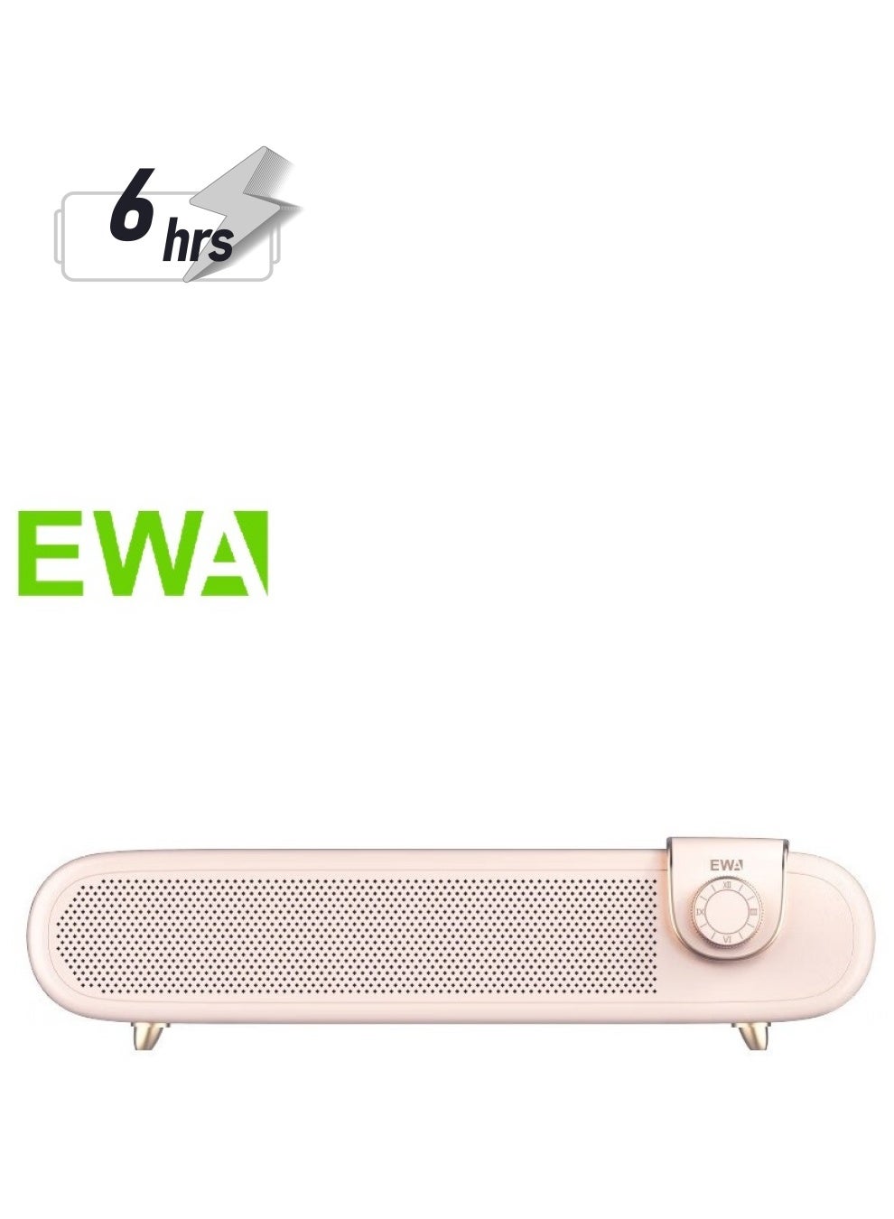 Compare EWA L102 Classic Style Retro Bluetooth Wireless Speaker, Support TFAUX Pink at KSA Price